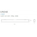 Lubinis šviestuvas LINEAR WHITE 36W 4000K - 4 - 135,11 €