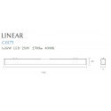Lubinis šviestuvas LINEAR BLACK 36W 4000K - 4 - 135,11 €