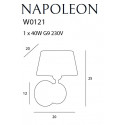 Sieninis šviestuvas NAPOLEON IP44 - 3 - 148,37 €