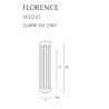 Sieninis šviestuvas FLORENCE CHROM - 3 - 158,59 €