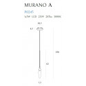 Pakabinamas šviestuvas MURANO A - 2 - 165,12 €