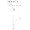 Pakabinamas šviestuvas MURANO B - 2 - 165,12 €