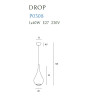 Pakabinamas šviestuvas DROP auksinis - 4 - 169,53 €