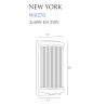 Sieninis šviestuvas NEW YORK CHROM - 3 - 197,67 €