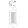 Sieninis šviestuvas NEW YORK žalvario - 3 - 197,67 €