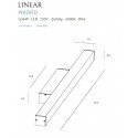 Sieninis šviestuvas LINEAR IP44 WHITE, 36W 4000K DIM - 2 - 199,07 €