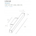 Sieninis šviestuvas LINEAR IP44 BLACK , 36W 4000K DIM - 2 - 199,07 €