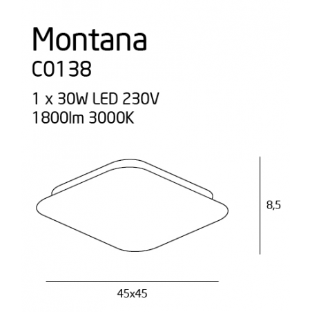 Plafonas MONTANA 30W - 2 - 267,43 €
