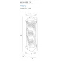 Sieninis šviestuvas MONTREAL CHROM - 4 - 273,24 €