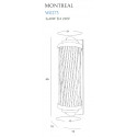 Sieninis šviestuvas MONTREAL žalvario - 4 - 273,24 €