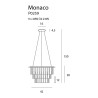 Pakabinamas šviestuvas MONACO Ø 42 cm - 3 - 328,83 €
