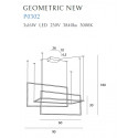 Pakabinamas šviestuvas GEOMETRIC NEW baltas - 3 - 461,39 €