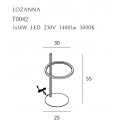Stalinė lempa LOZANNA 14W auksinė - 3 - 462,78 €