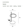Stalinė lempa LOZANNA 14W auksinė - 3 - 462,78 €