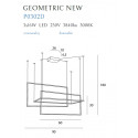Pakabinamas šviestuvas GEOMETRIC NEW baltas DIM - 3 - 500,44 €