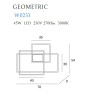Sieninis šviestuvas LED GEOMETRIC juodas - 3 - 600,68 €