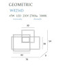 Sieninis šviestuvas LED GEOMETRIC baltas, DIM - 3 - 659,28 €