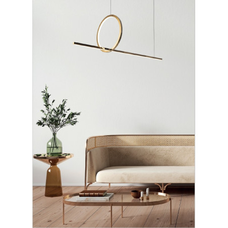 Pakabinamas šviestuvas LOZANNA 18W auksinė - 3 - 688,36 €