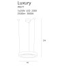 Pakabinamas šviestuvas LUXURY 40 CM auksinė - 4 - 737,19 €