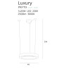 Pakabinamas šviestuvas LUXURY 40 CM auksinė, DIM - 4 - 737,19 €