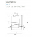 Pakabinamas šviestuvas GEOMETRIC juodas - 4 - 1 111,13 €