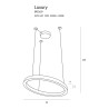 Pakabinamas šviestuvas LUXURY 70 CM auksinis - 4 - 1 302,29 €