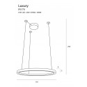 Pakabinamas šviestuvas LUXURY 110 CM auksinis - 5 - 2 069,71 €