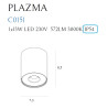 Plafonas PLAZMA juodas IP54 - 3 - 72,09 €