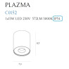 Plafonas PLAZMA baltas IP54 - 3 - 72,09 €