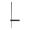 Sieninis šviestuvas SABRE 61 cm juodas IP23 - 2 - 99,99 €