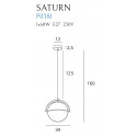 Pakabinamas šviestuvas SATURN GOLD - 5 - 104,41 €