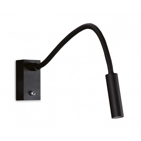 Sieninis šviestuvas RIDER juodas - 2 - 105,81 €