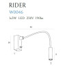 Sieninis šviestuvas RIDER juodas - 4 - 105,81 €