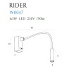 Sieninis šviestuvas RIDER WHITE - 4 - 105,81 €