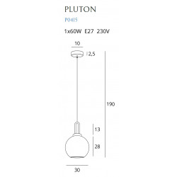 Pakabinamas šviestuvas PLUTON - 5 - 116,04 €