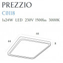 Plafonas PREZZIO SQUARE 44 x 44 cm - 3 - 137,20 €