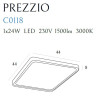 Plafonas PREZZIO SQUARE 44 x 44 cm - 3 - 137,20 €
