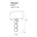 Sieninis šviestuvas OLIMPIC - 2 - 153,02 €