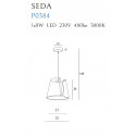 Pakabinamas šviestuvas SEDA - 3 - 174,18 €