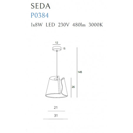 Pakabinamas šviestuvas SEDA - 3 - 174,18 €