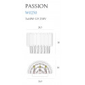 Sieninis šviestuvas  PASSION - 2 - 227,66 €