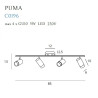 Lubinis šviestuvas PUMA 4 GU10 - 2 - 230,23 €