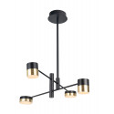 Pakabinamas šviestuvas PUMA LED 4x 7W BK/GD - 1 - 230,23 €