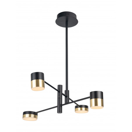 Pakabinamas šviestuvas PUMA LED 4x 7W BK/GD - 1 - 230,23 €
