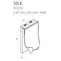 Sieninis šviestuvas SILK - 4 - 241,85 €