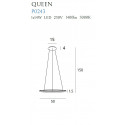 Pakabinamas šviestuvas QUEEN I COPPER - 2 - 278,83 €