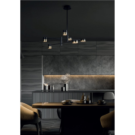 Pakabinamas šviestuvas PUMA LED 6x 7W BK/GD - 3 - 371,85 €