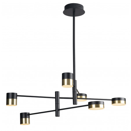 Pakabinamas šviestuvas PUMA LED 6x 7W BK/GD - 1 - 371,85 €