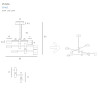 Pakabinamas šviestuvas PUMA LED 6x 7W BK/GD - 5 - 371,85 €