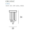 Plafonas ORGANIC COPPER mažas - 2 - 414,17 €